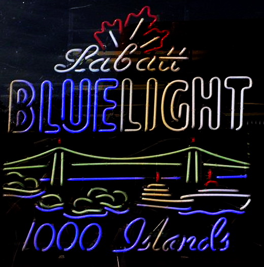 Labatt Blue Light 1000 Islands Neon Sign
